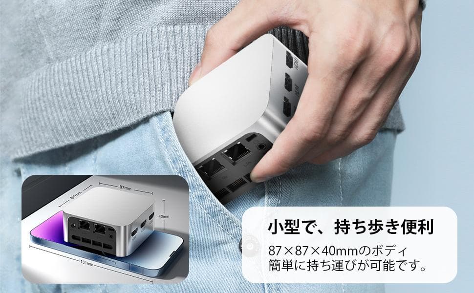 ミニpc 第12世代インテルAlder Lake-N100 DDR5