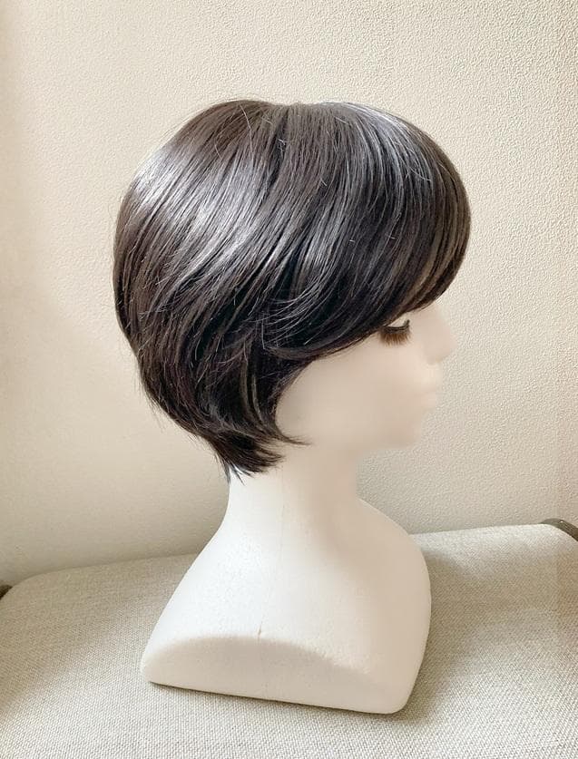 リネアストリア　人毛MIX「天使のブリティッシュショート」M　ブラック