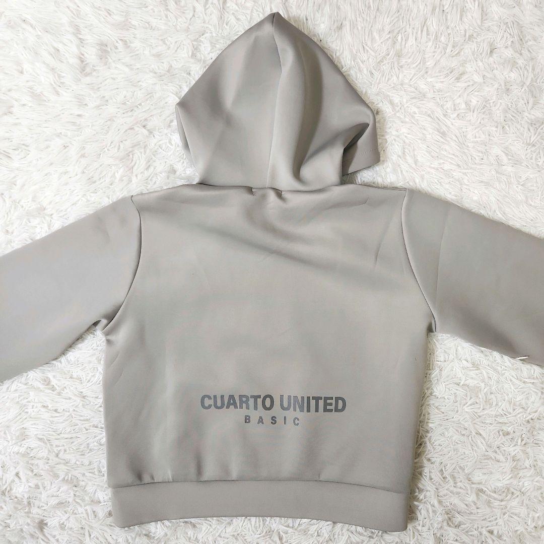 極美品 cuarto united フード付ナンバリングパーカー スカートセット