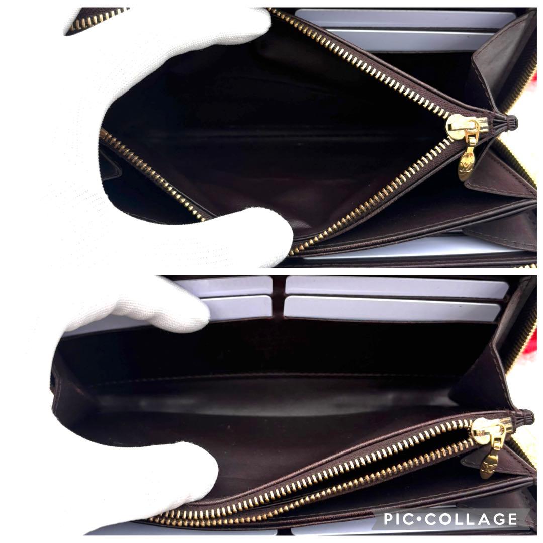 【極美品】 ルイヴィトン モノグラム ヴェルニ アマラント ジッピーウォレット