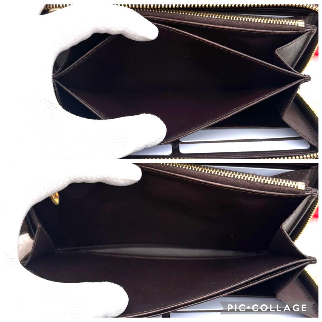 【極美品】 ルイヴィトン モノグラム ヴェルニ アマラント ジッピーウォレット