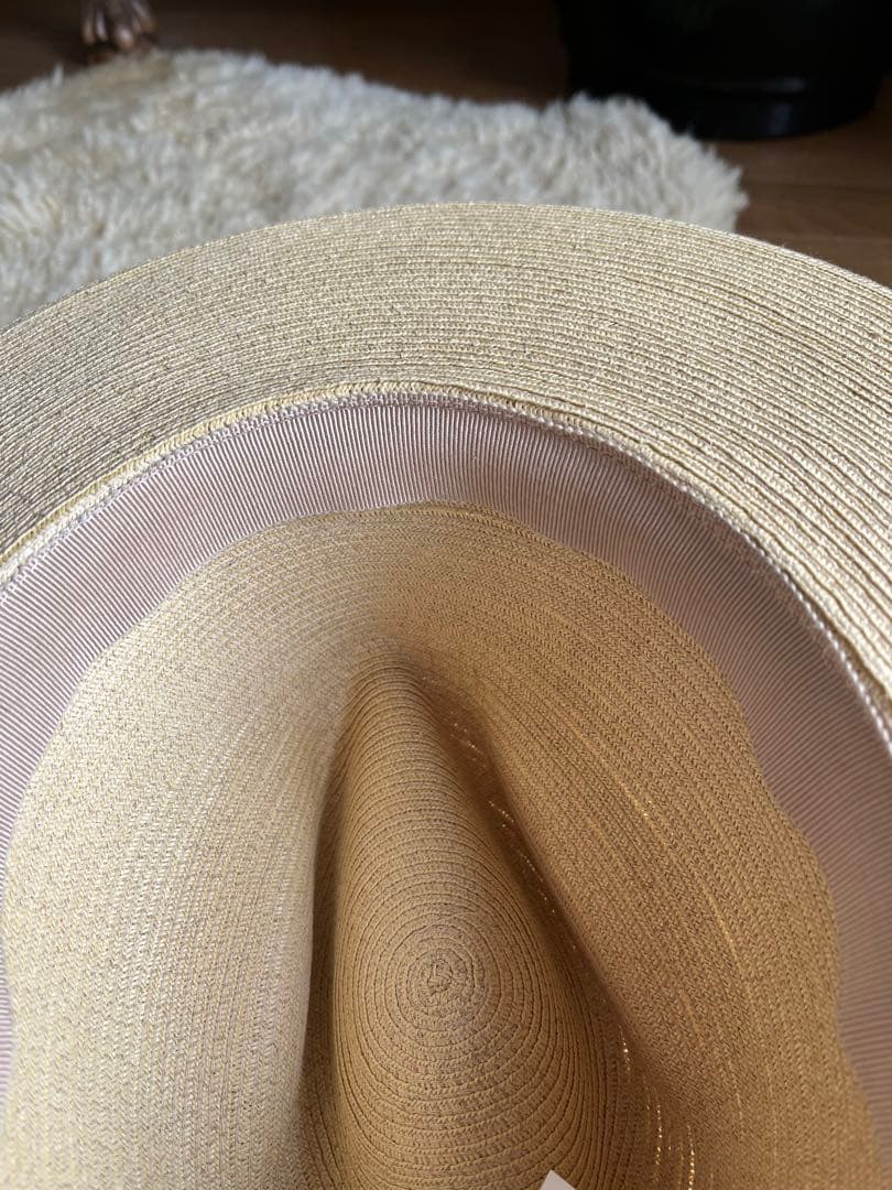e*r様 ロエベ　パナマ帽x革リボン