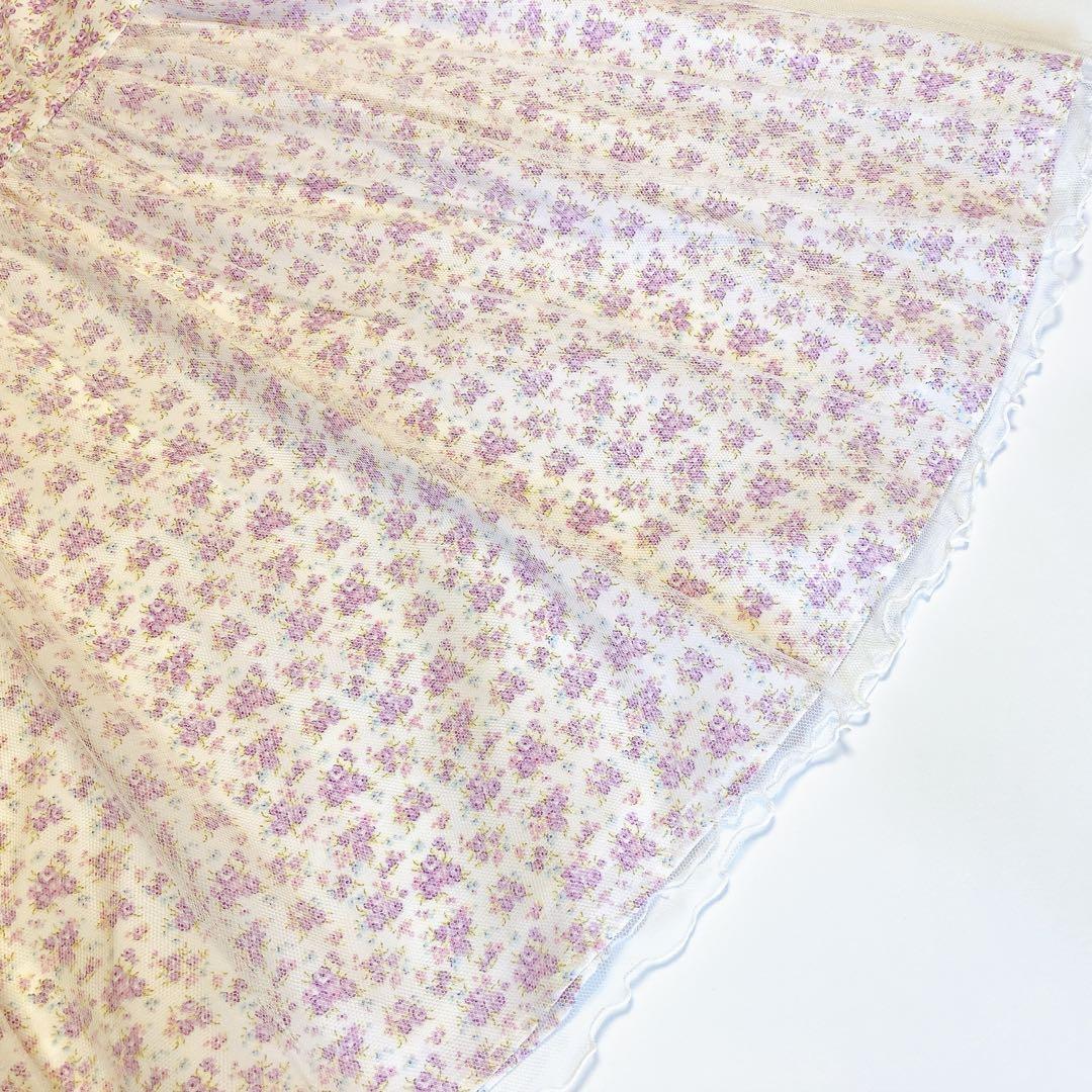 ラベンダー×花柄 115 セレモニー 入学 卒園 発表会 フォーマル