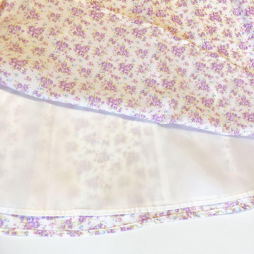 ラベンダー×花柄 115 セレモニー 入学 卒園 発表会 フォーマル