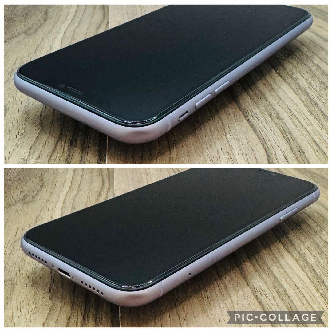 【極美品】iPhone11 パープル 128GB SIMフリー 新品バッテリー