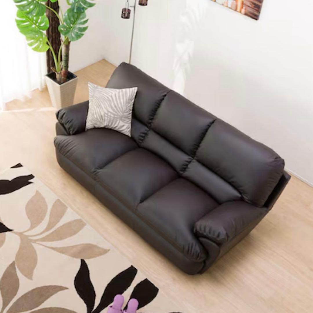 美品 （k50）NITORIニトリ 3PソファN シールド・ビット 3KD