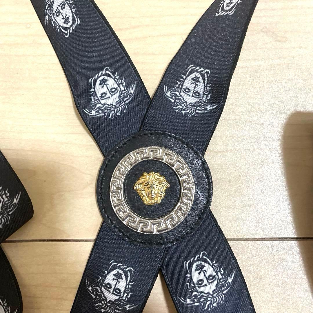h*☆様 【希少】VERSACE メデューサプリント サスペンダー