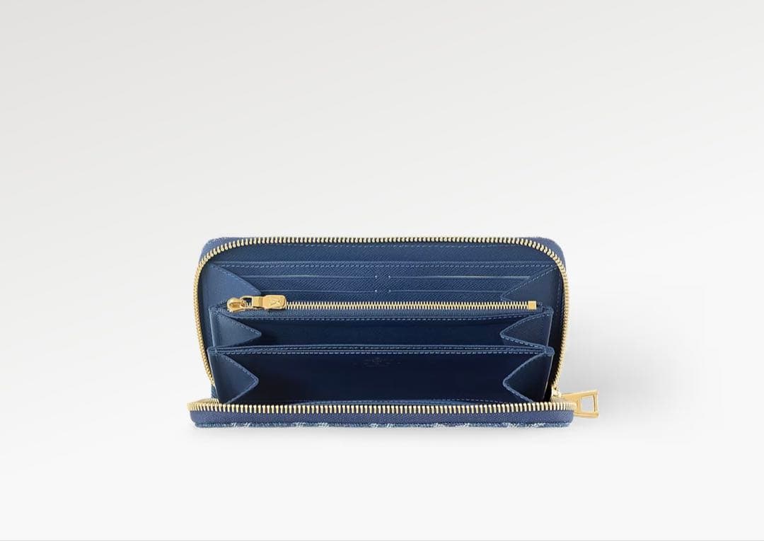 希少2024ss限定　LVリミックス　デニム　ジッピーウォレット　モノグラム