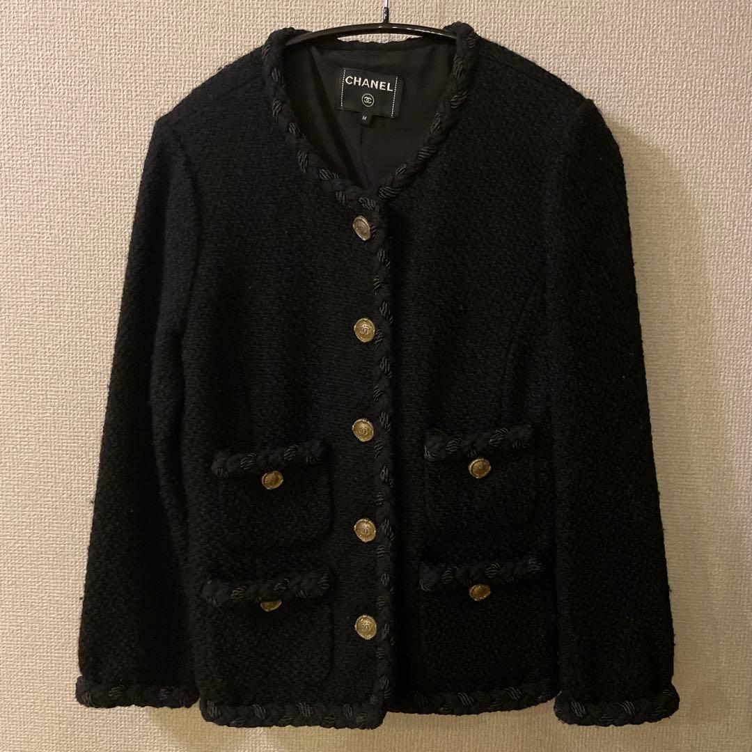 CHANEL 黒 ジャケット Mサイズ
