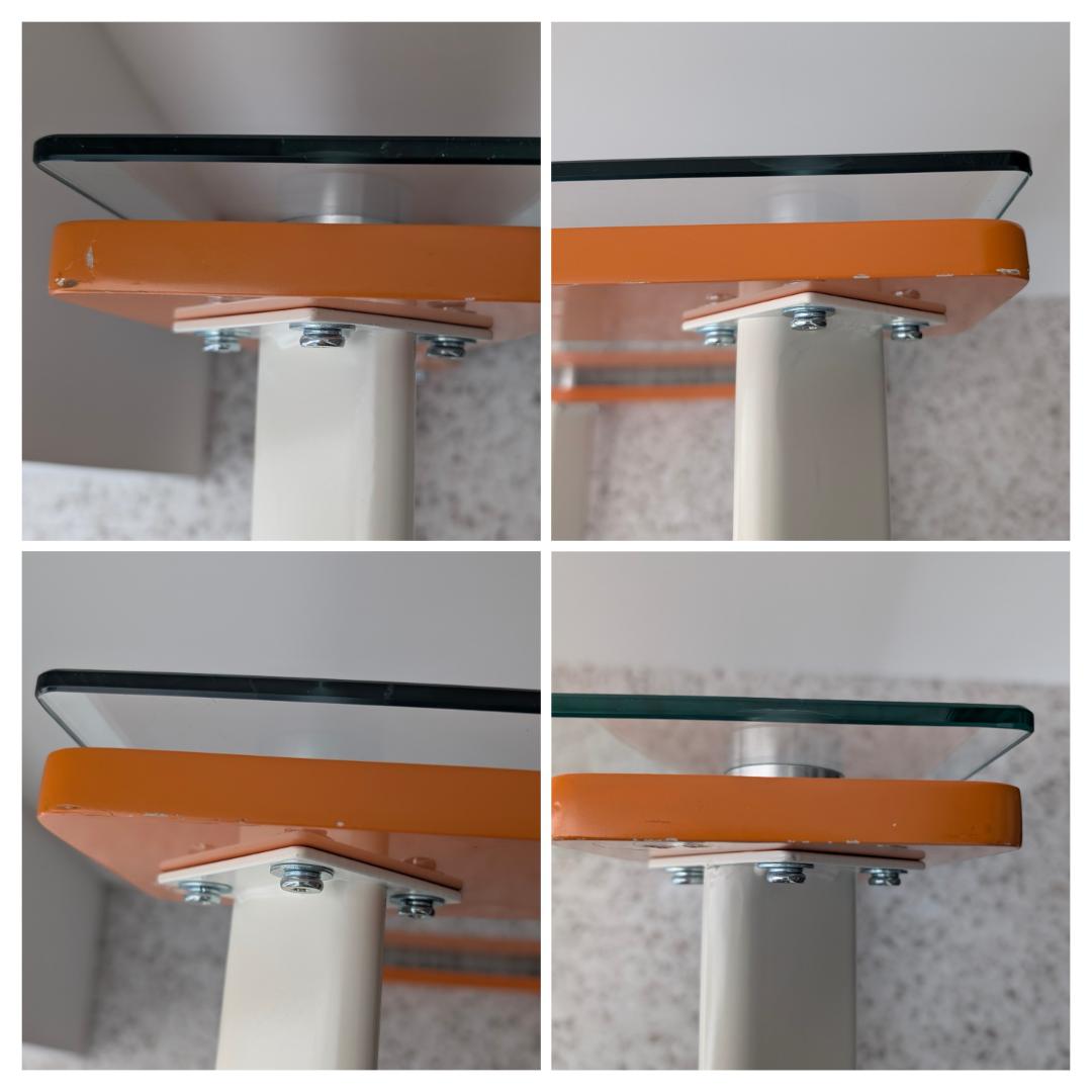 00s OLD ガラス サイド テーブル スペースエイジ ポップ Y2K 小さめ