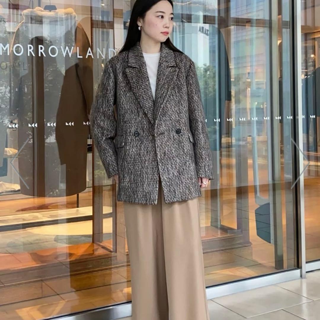 【TOMORROWLAND】MACPHEE美品 モヘヤミックスシャギージャケット