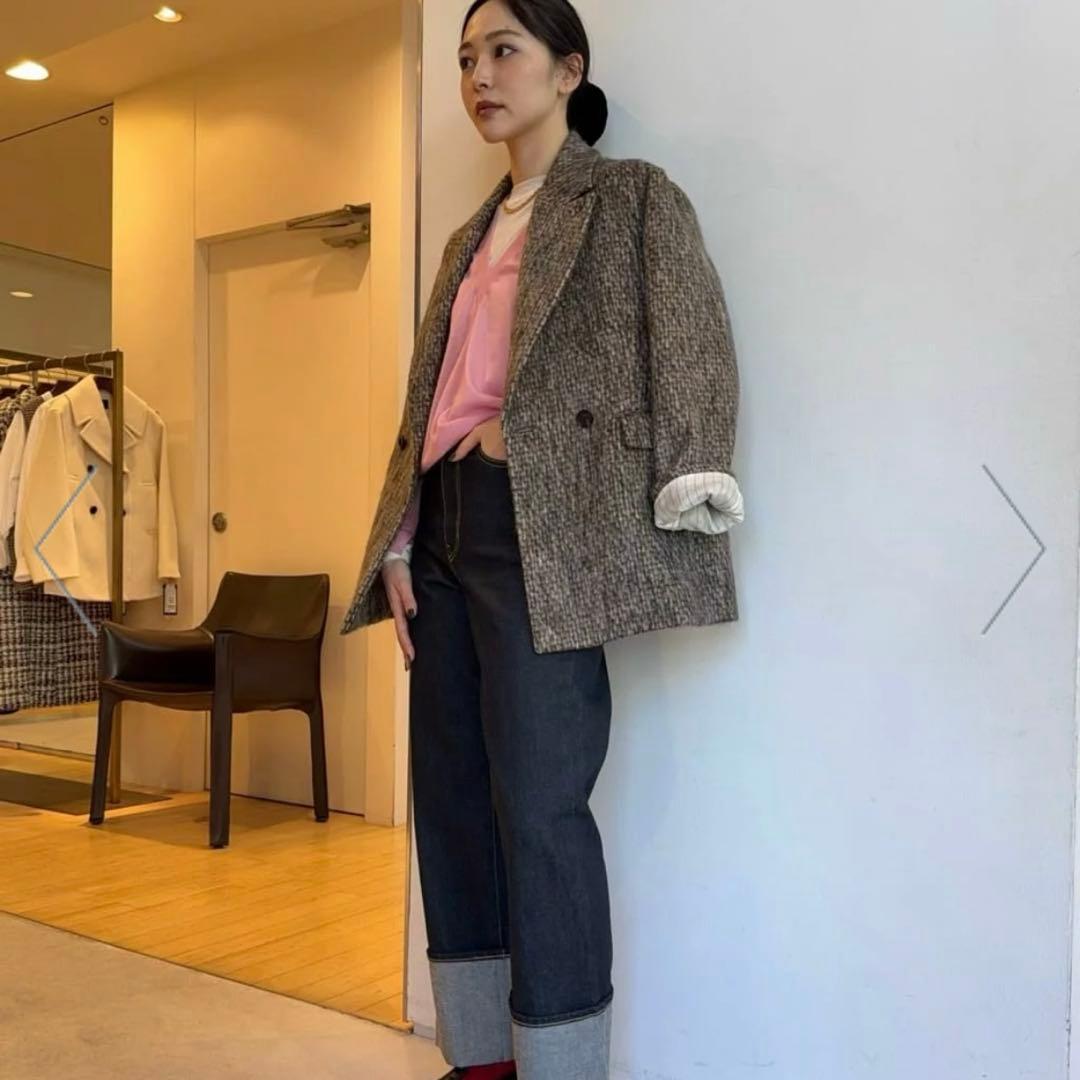 【TOMORROWLAND】MACPHEE美品 モヘヤミックスシャギージャケット