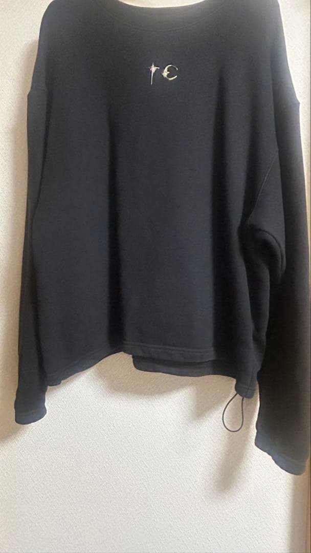 K*U様 サグクラブブラックオーバーサイズトレーナー