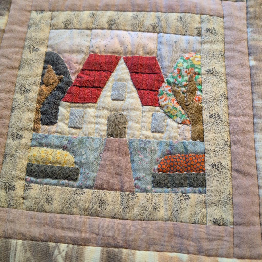 カラフルな手作りキルト