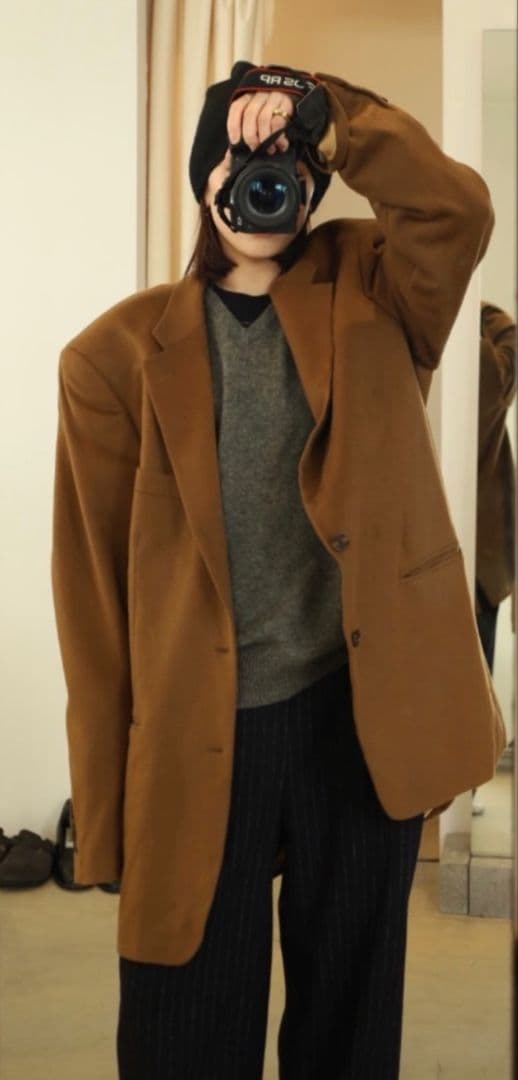 k*i様 古着屋OOTHOブラウン カシミヤテーラードジャケット