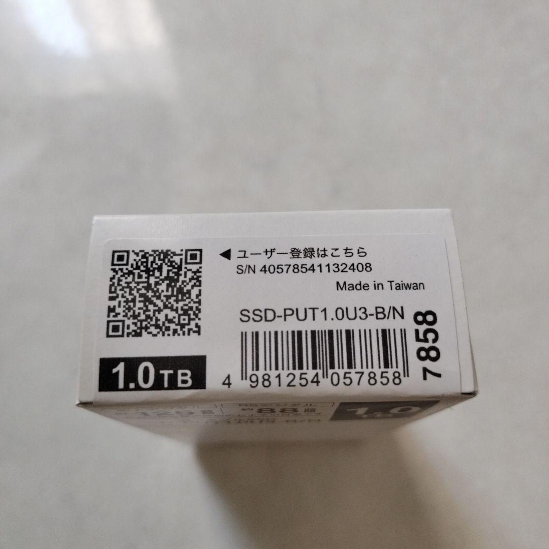 【新品未開封】BUFFALO SSD-PUT1.0U3-B/N 1.0TB