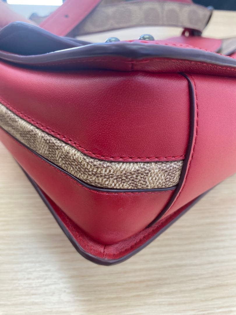 COACH シグネチャー チェーン 2WAY フラップ クラッチショルダーバッグ