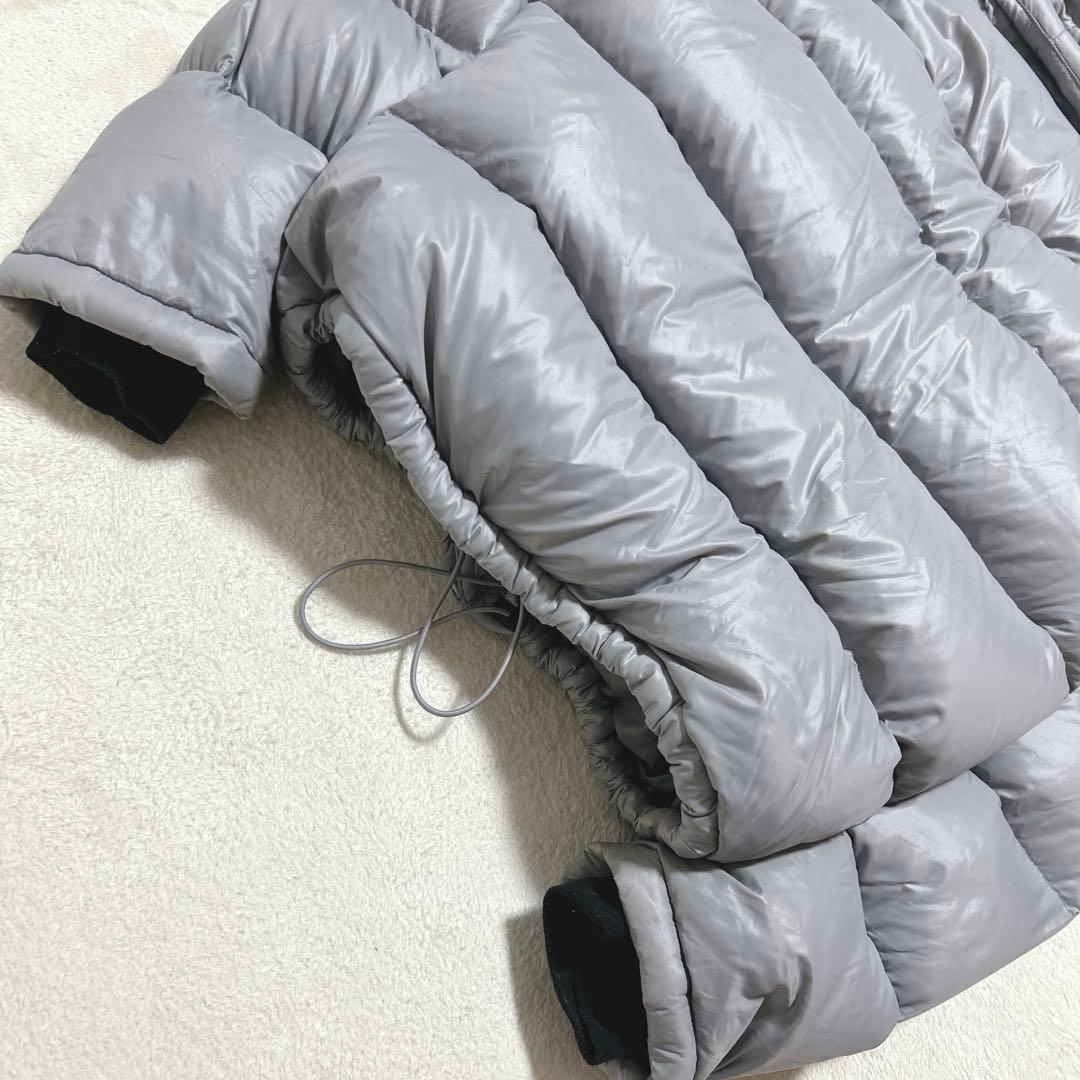 00s y2k marmot 短丈 ダウンジャケット グレー ドロコード付き