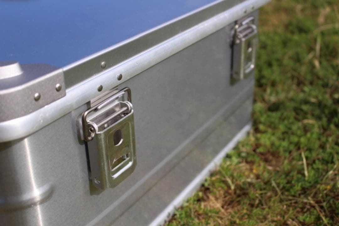スタッキング アルミコンテナボックス ４９Ｌ ガレージ収納箱 コンテナボックス