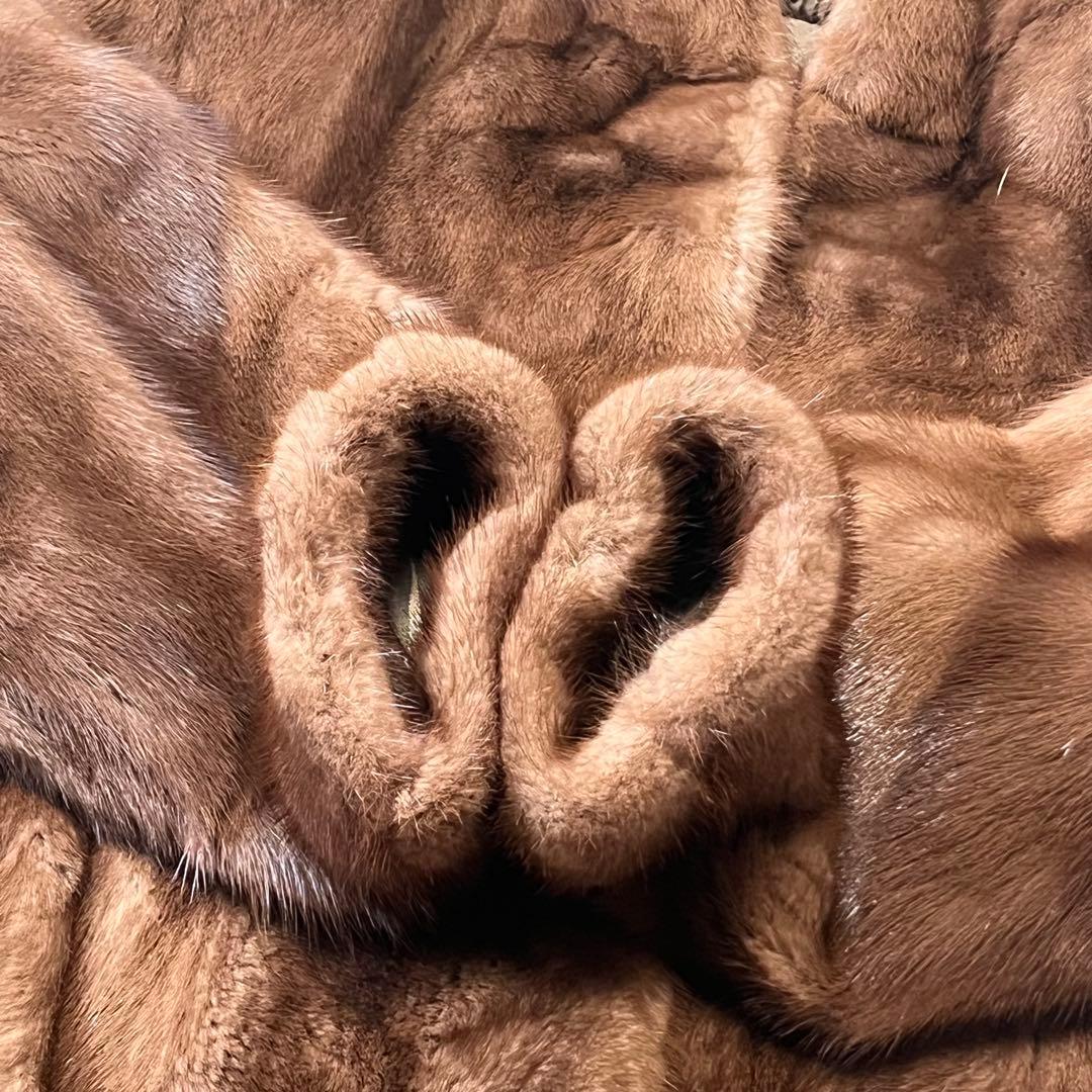 Belle Vison SAGA MINK ファーコート ミンク 毛皮 ブラウン