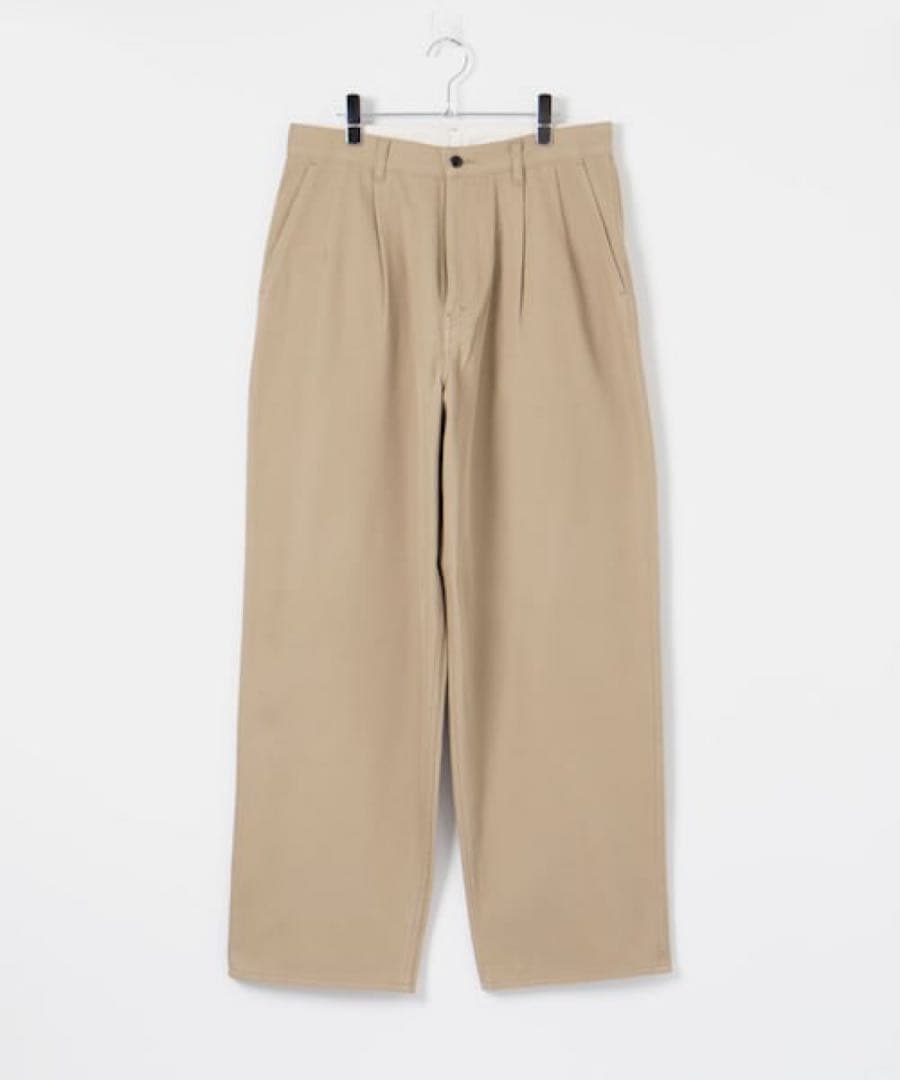 パンツ Graphpaper HARD TWILL TWO TUCK PANTS