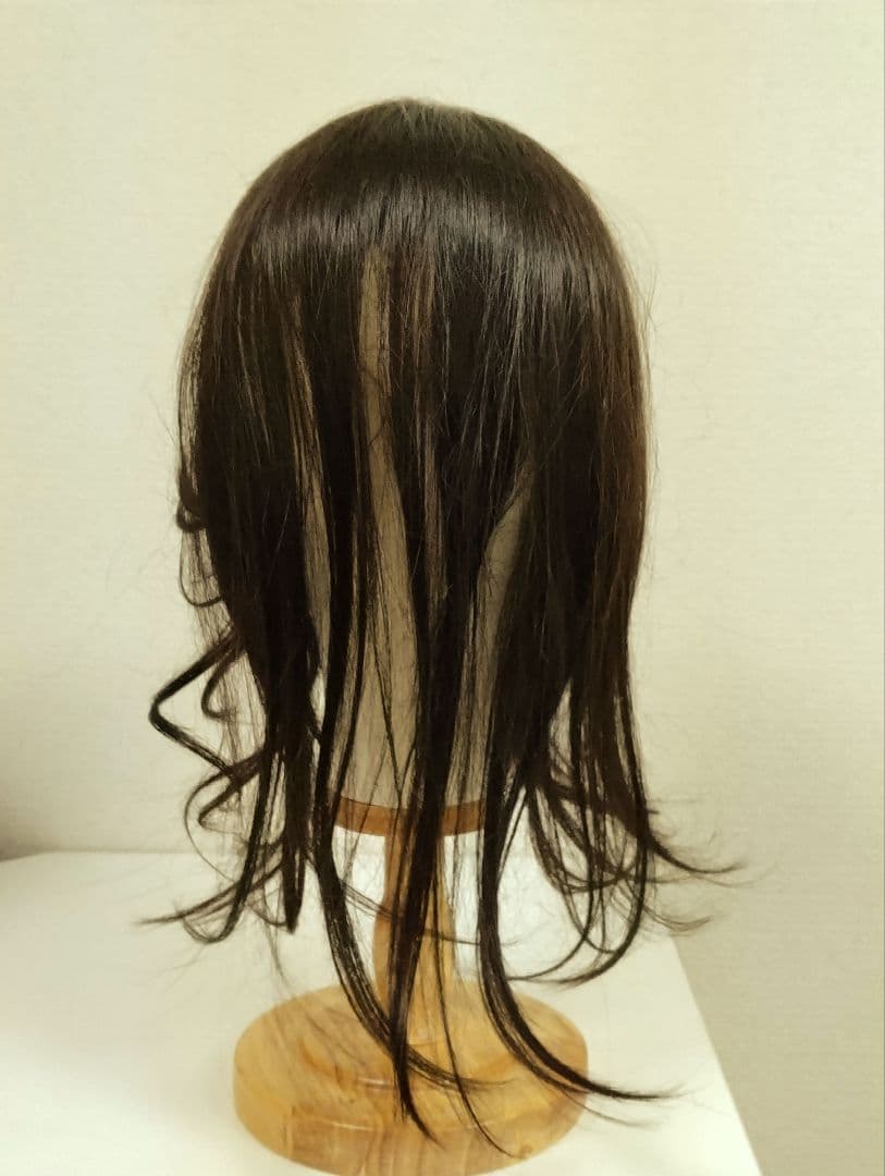 【PinkAge】手植えトップカバーサイドバングルーズCカール★ダークブラウン