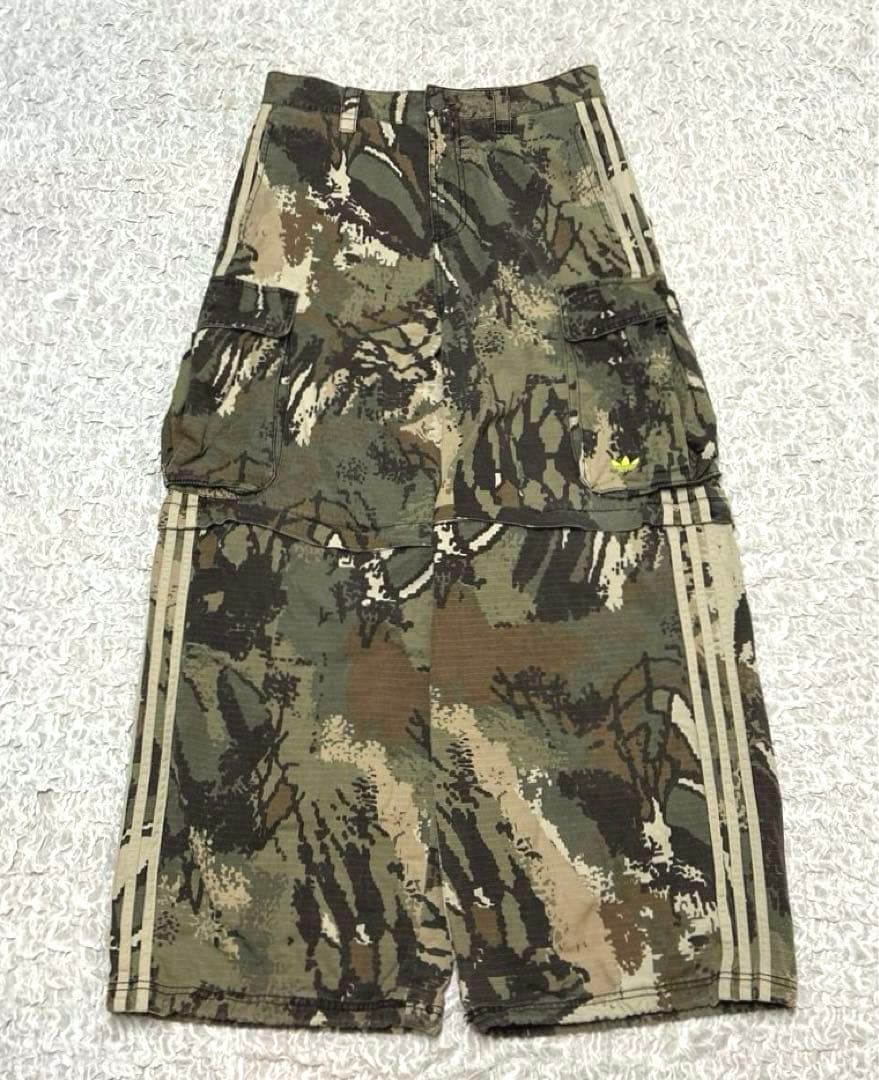 【正規品】美品 即完売 adidas ジップオフカーゴパンツ 迷彩 マルチカモ
