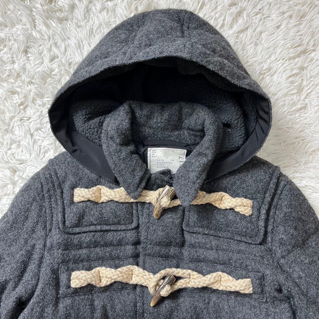 極美品 sacai ダッフルコート ダウン グレー 2way