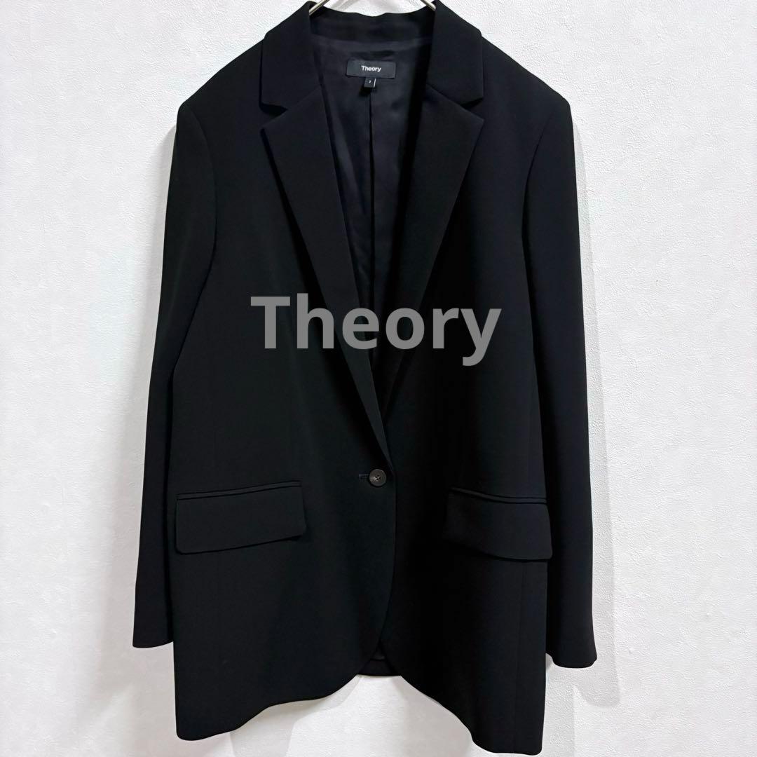 Theory ジャケット クラシッククレープ M相当 黒
