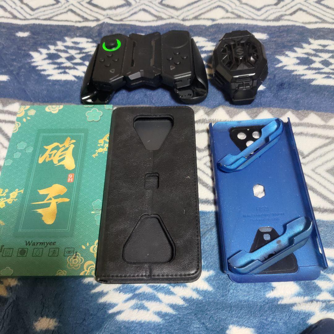 BLACKShark3 専用ケース2こ 専用ゲームコントローラー、クーラー付き