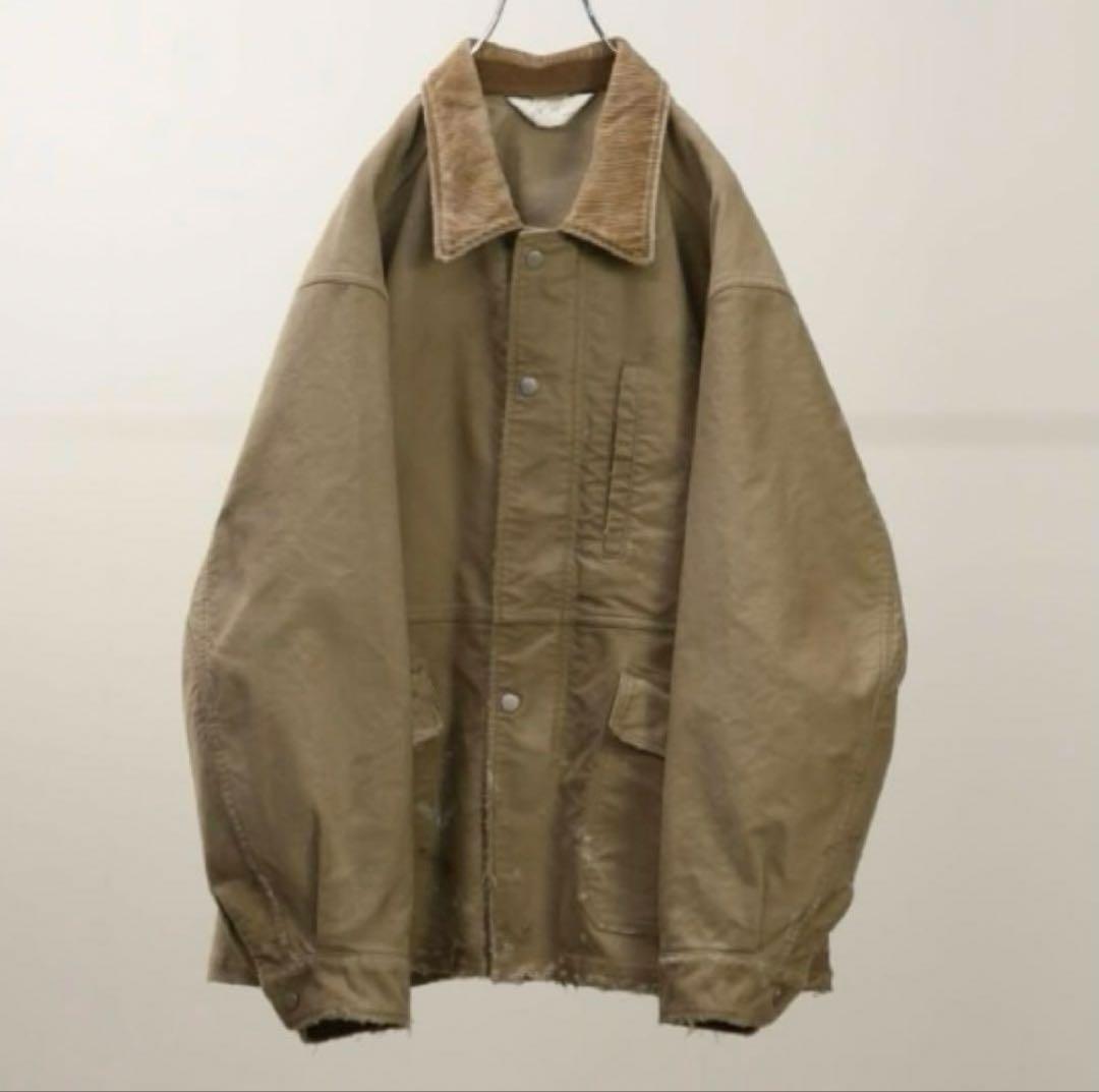 ジャケット・アウター ANCELLM MOLESKIN WORK JACKET(BEIGE)