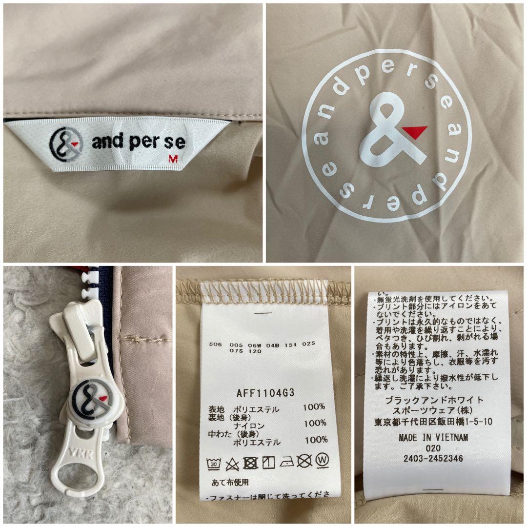 極美品・24AW✨アンパスィ　エアジャスターフルジップブルゾン　ゴルフ　中綿