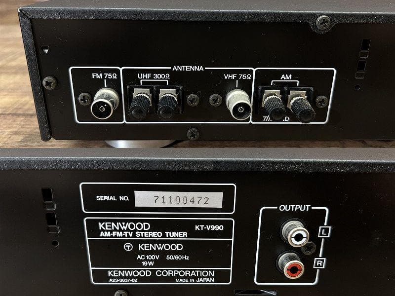 現状渡し 定価59,800円 ケンウッド KT-V990 ステレオ チューナー