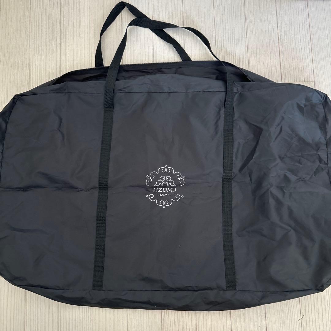 HZDMJ 折りたたみベビーベッド　グレー