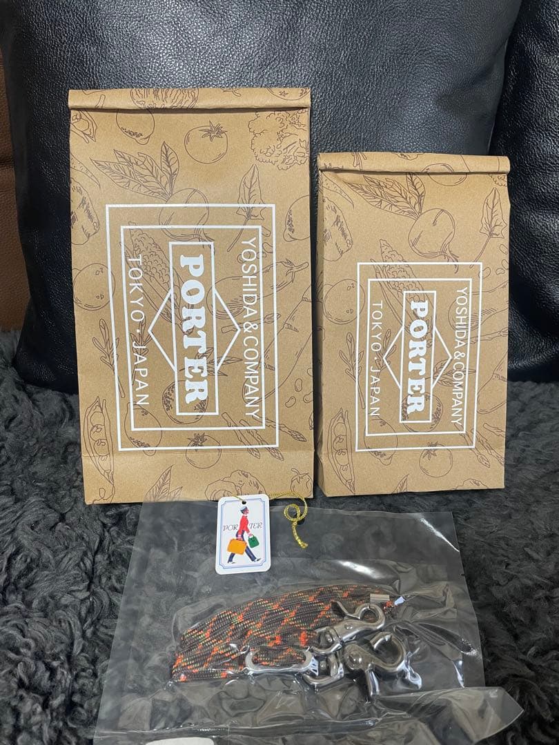 ポーター PORTER エコバッグ 大・小&チェーン付き 3点 未使用・未開封品