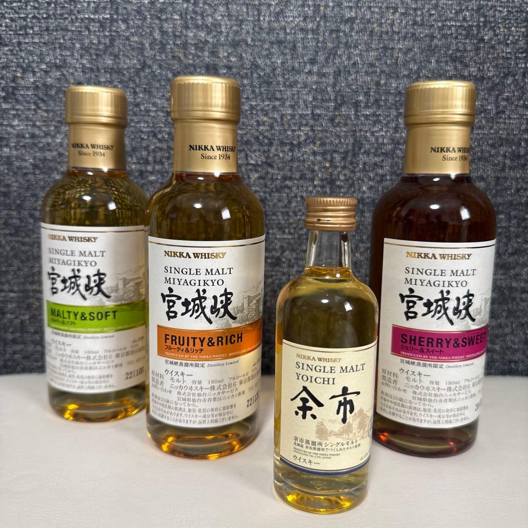ニッカウイスキーシングルモルトギフトセット　シングルモルト余市50mlを付けて