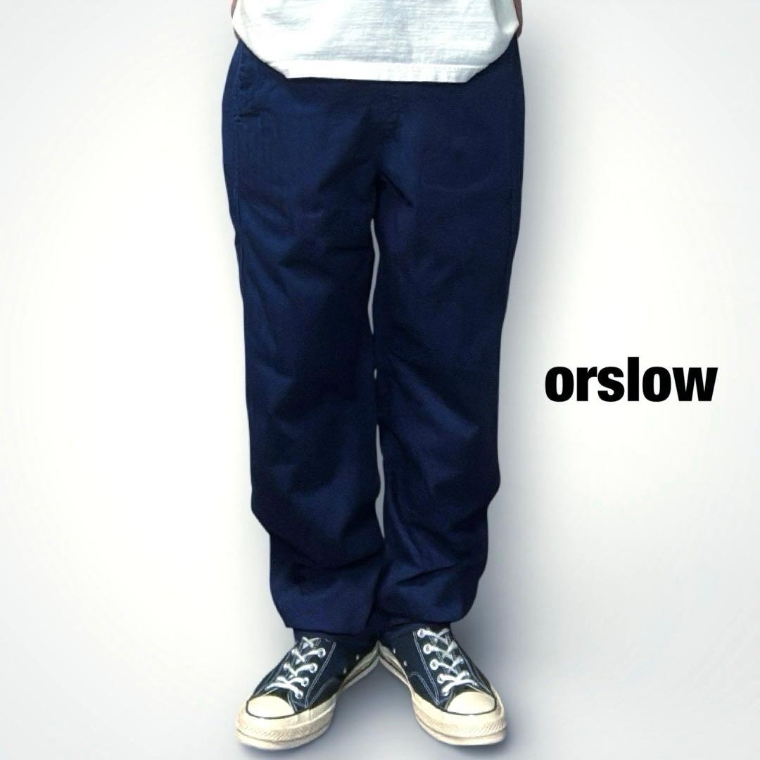 orslowオアスロウ フレンチワークパンツ ヘリンボーン ユニセックス
