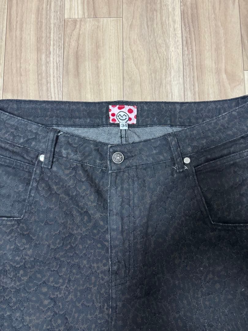 starteamスターチーム レオパードデニム 34