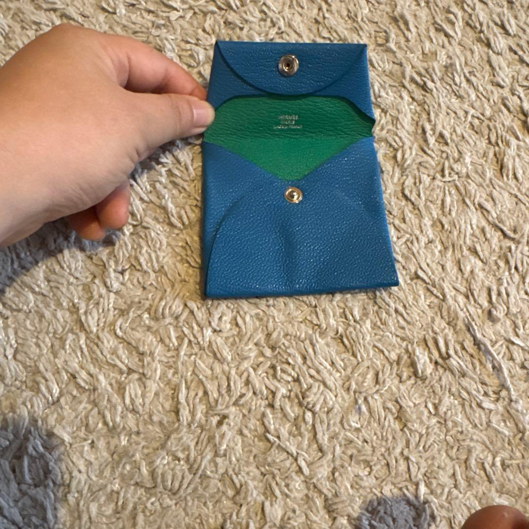 よっしーさん専用　HERMES 青いレザーケース