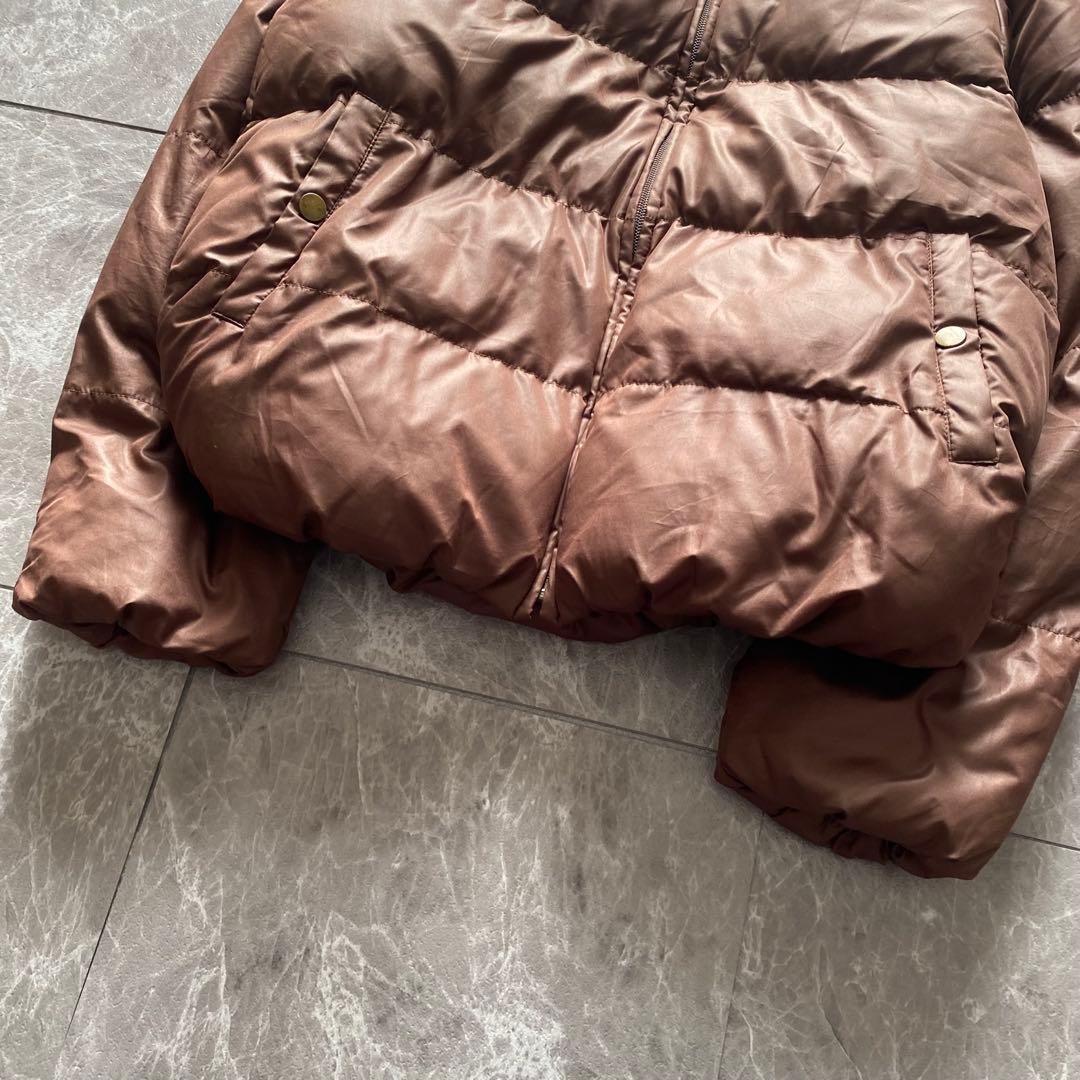 00s archive 短丈 ファー ダウンジャケット y2k 平成 グランジ