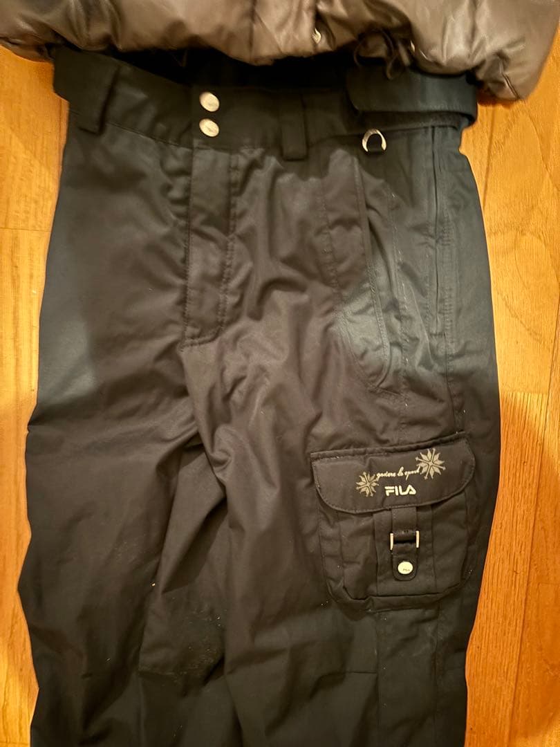 新品未使用 FILA 取り外し可能ファーフード付きスノーボードウェア２点セット