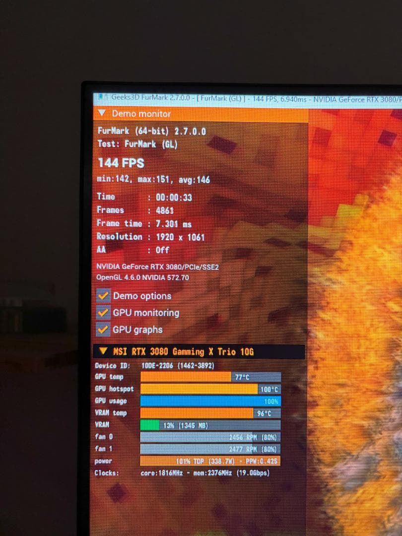 グラフィックボード・グラボ・ビデオカード MSI GeForce RTX 3080 GAMING X TRIO