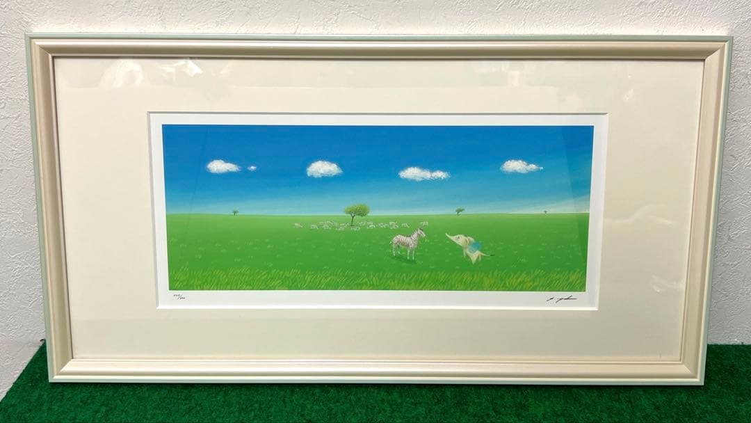 ◯葉祥明「はちぞうのぼくに教えて」　直筆サイン