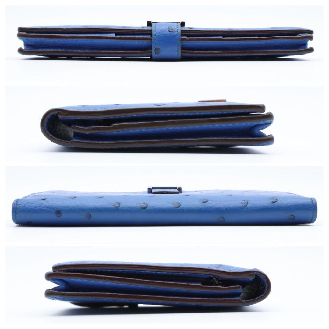 鑑定書付き【超極美品】HERMES ベアンスフレ　長財布　オーストリッチ