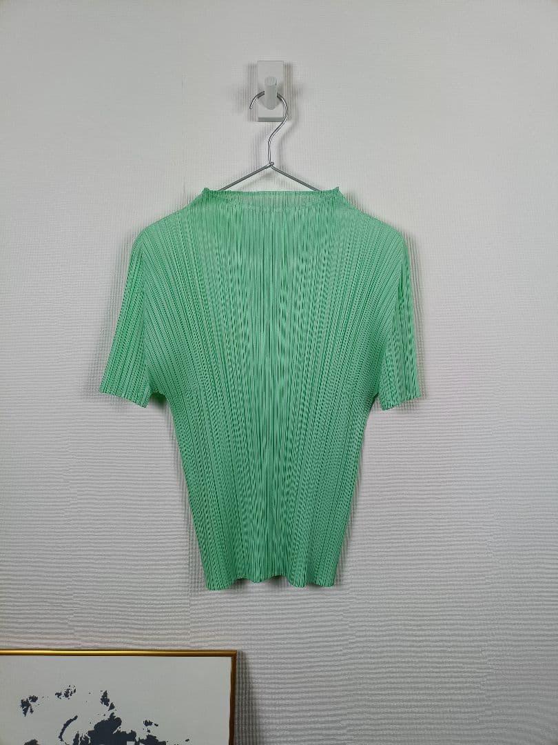 PLEATSPLEASE カットソー【サイズ3 L相当】【ミントグリーン】