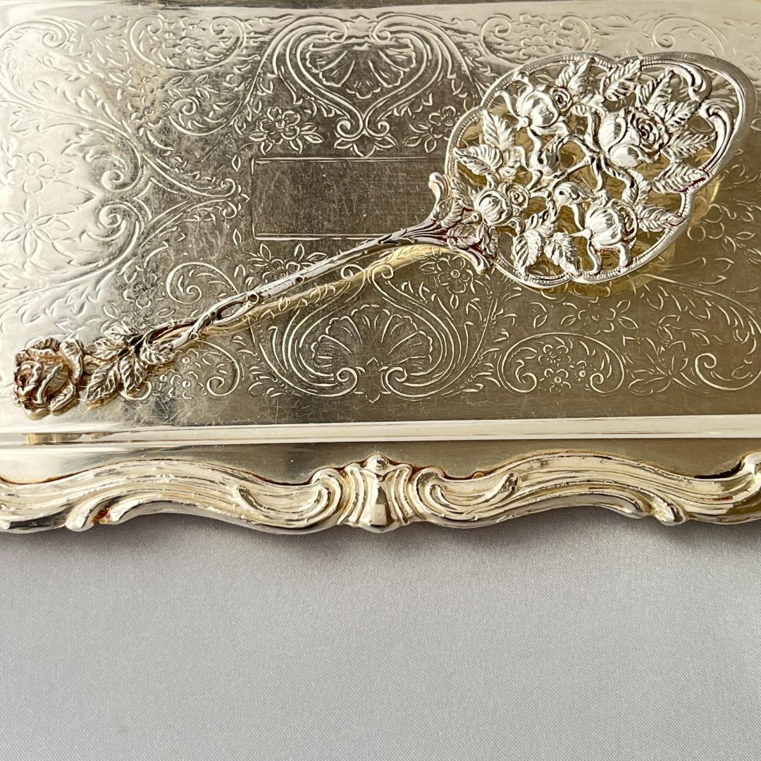 【Christoph Bach】 薔薇の透かしのケーキサーバー【純銀】