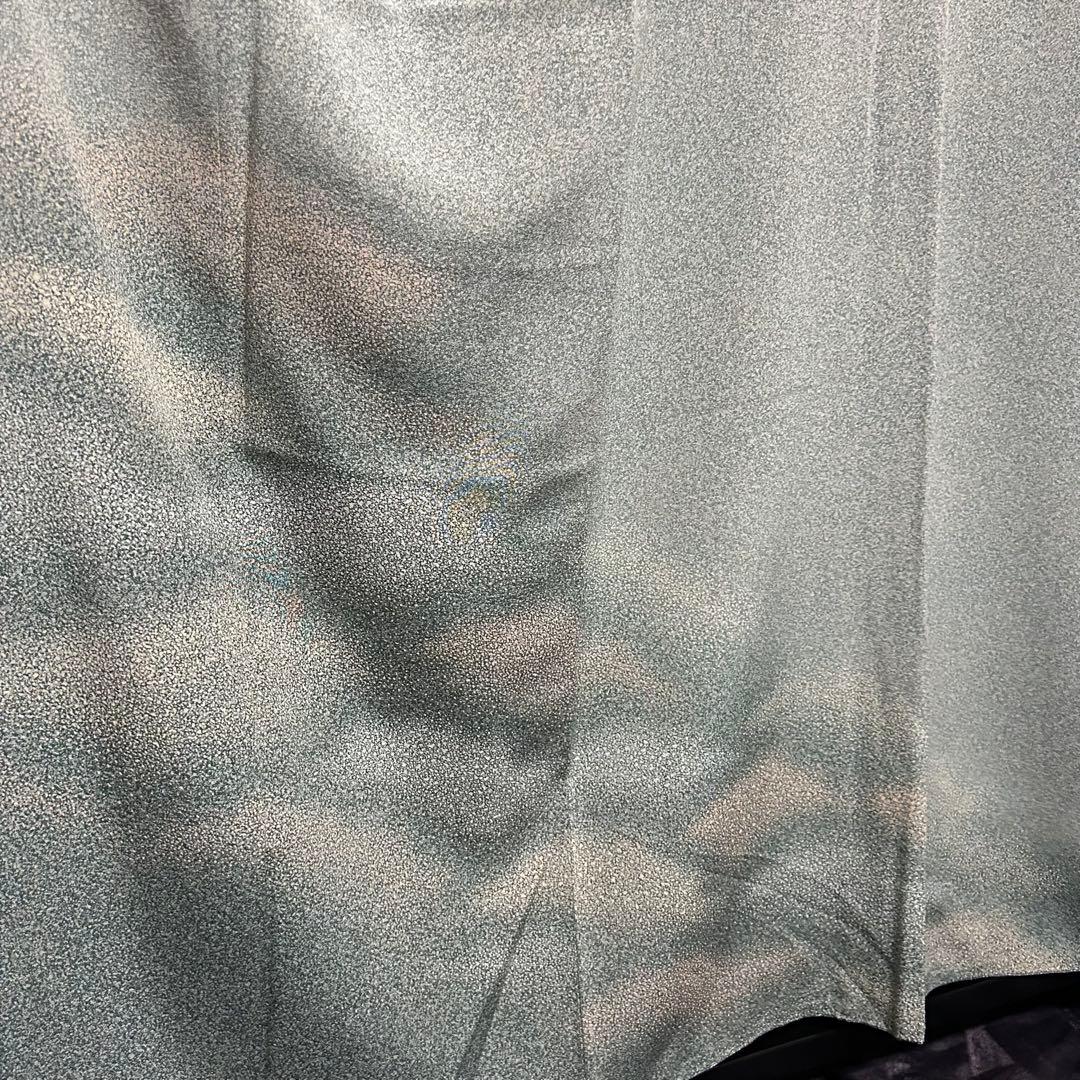 m**様 正絹　訪問着　たたき染め　フルセット　西陣唐織プラチナ箔袋帯　美品