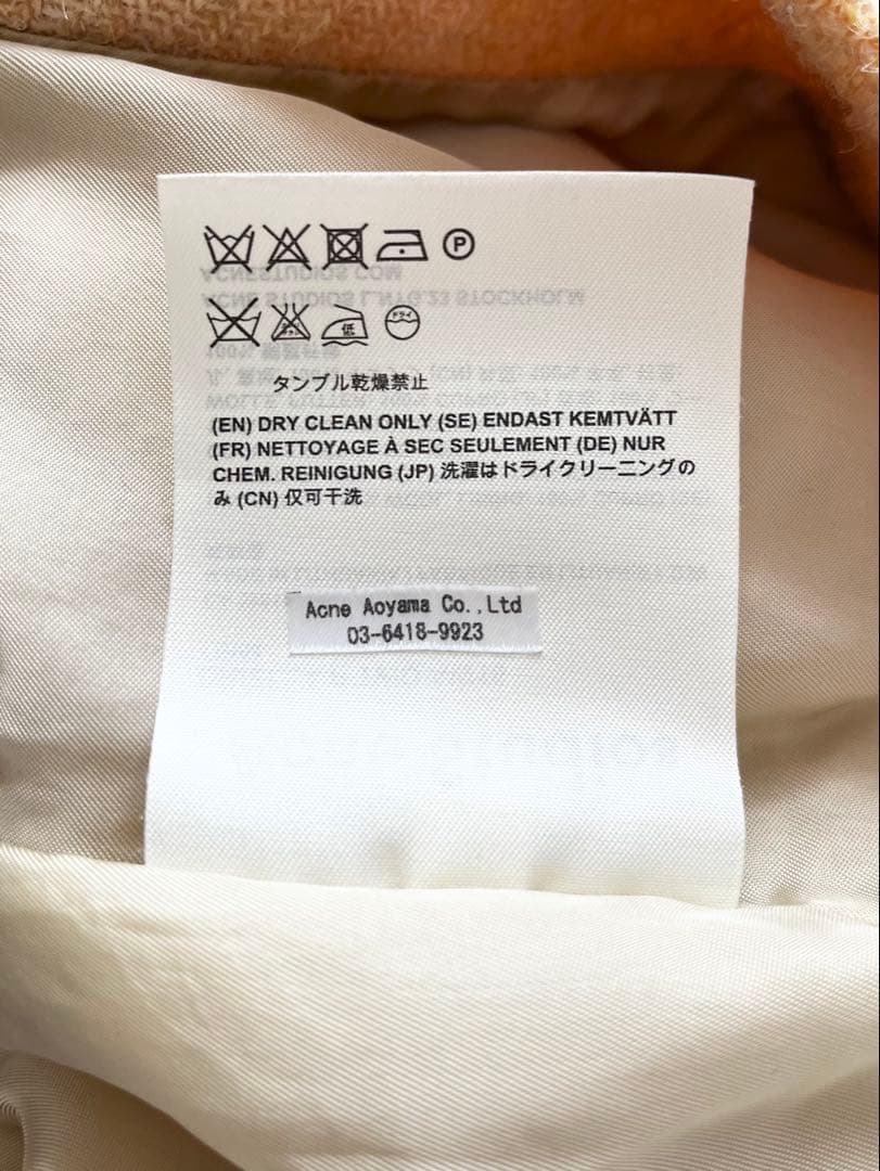 AcneStudios×HarrisTweedアクネ ハリスツイードコラボコート