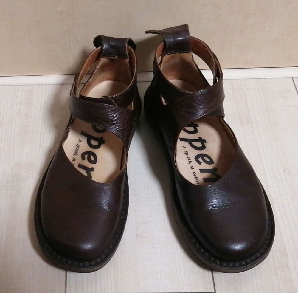 トリッペン　trippen vivienne レザー 37 ダークブラウン