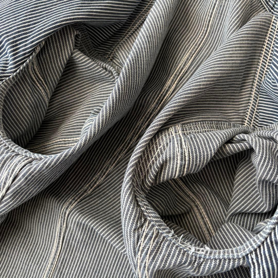 希少✨45rpm ヒッコリーストライプ ワークカバーオールジャケット 3